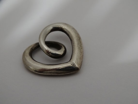 James Avery Solid Sterling Silver Heart Pendant. - image 10