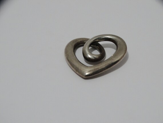 James Avery Solid Sterling Silver Heart Pendant. - image 3