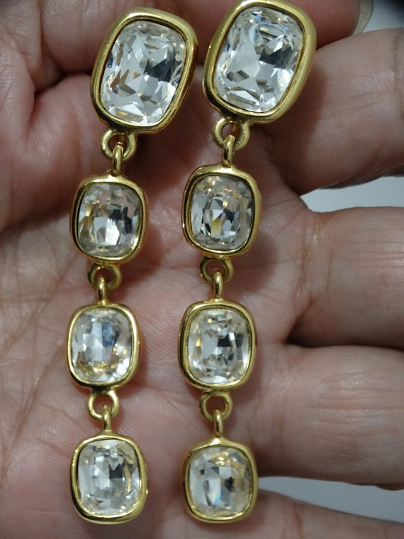 Napier RARE Gorgeous Gold Tone Faceted Large Cabo… - image 10