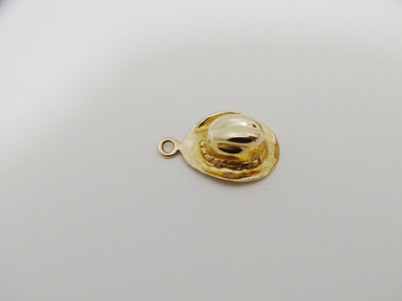 14k Gold Sombrero or Hat as is Charm Without Bale. - image 1