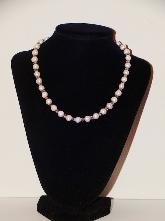 Sterling Silver Freshwater Pearls W/ Sterling Spac