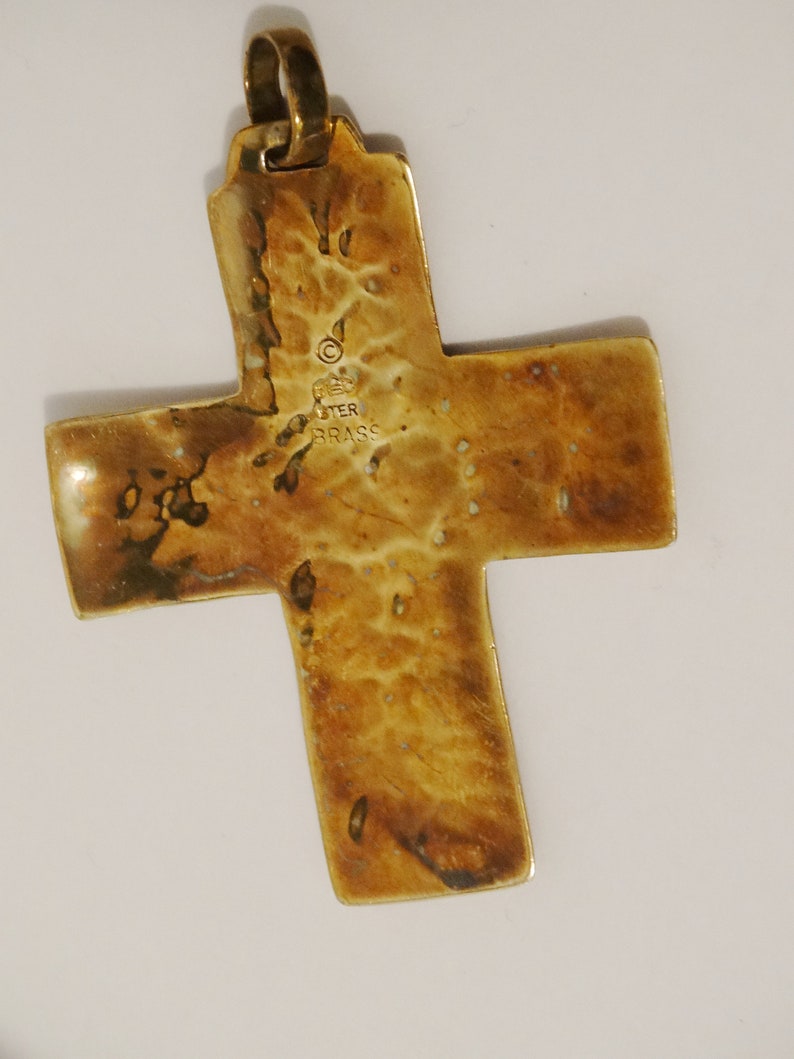 Jeep Collins RARE Brass /& Sterling Silver Cross.