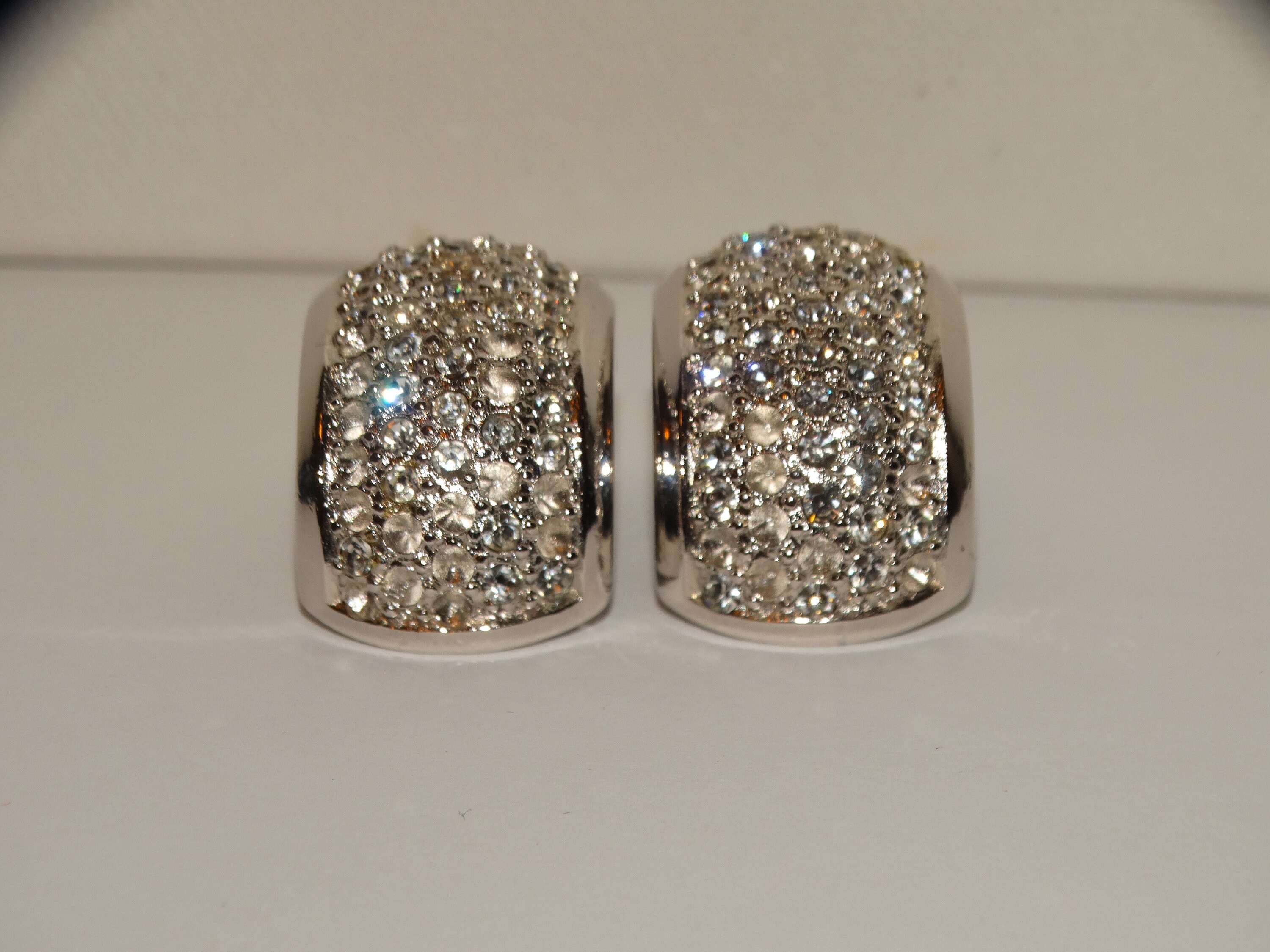 Christian Dior Sparkling Crystals Clip on Earrings - Etsy