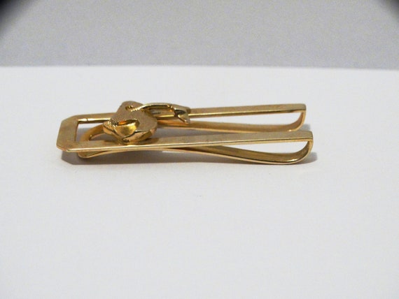 14k Solid Gold Tie Holder. - image 6