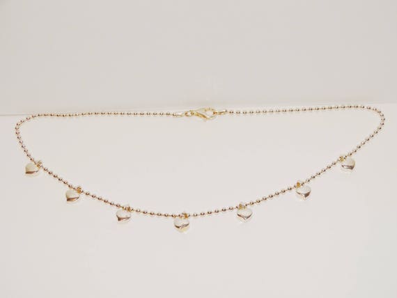 Sterling Silver Designer Signed Chocker Heart Sta… - image 2