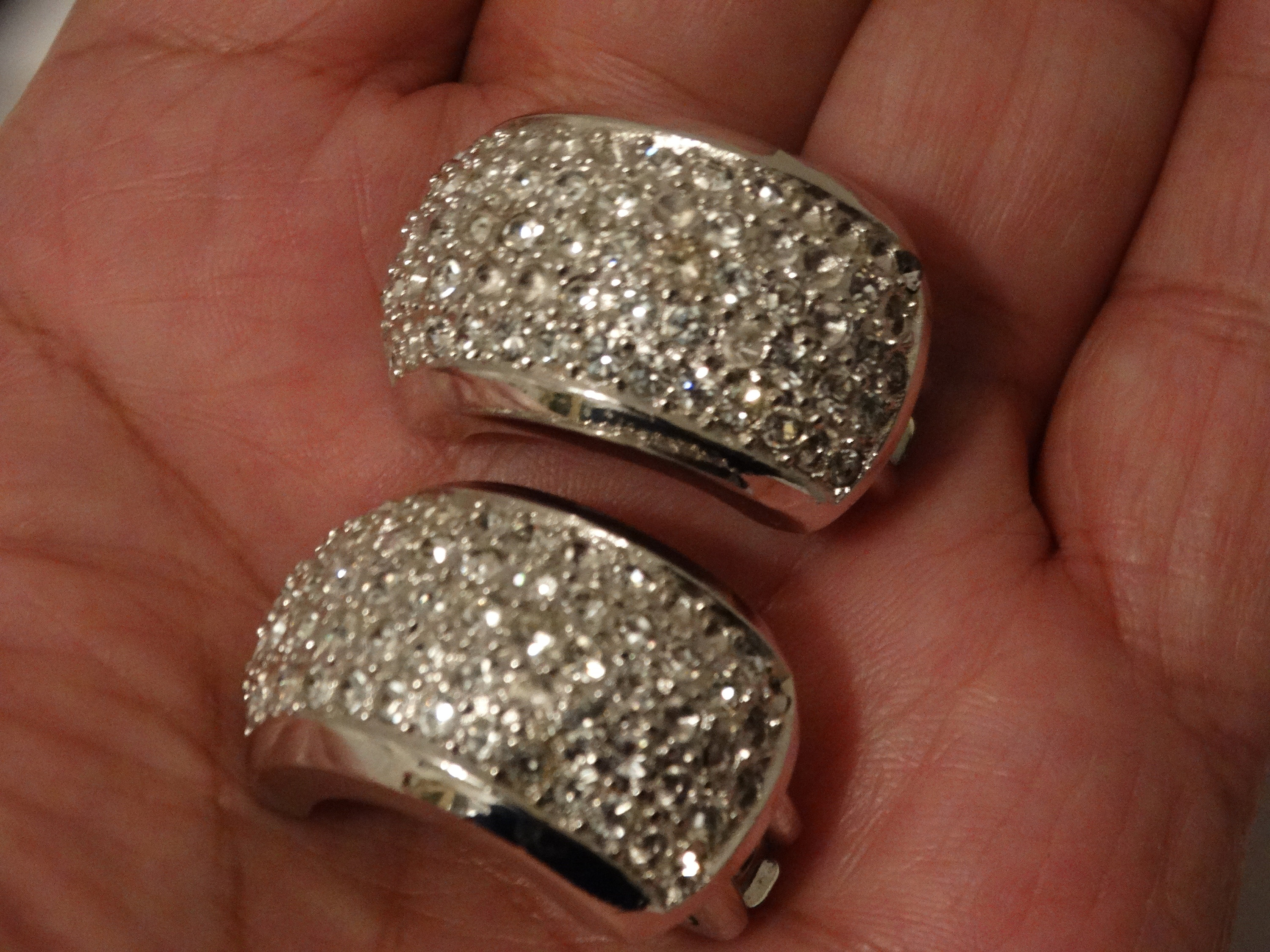 Christian Dior Sparkling Crystals Clip on Earrings - Etsy Israel