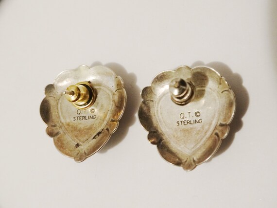 ◆STONEHENgE◆ Silver Heart One Touch Earrings StoneHenge Silver Earrings K1142/Touch Your Heart Korea