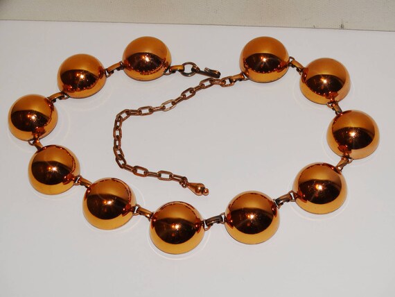 Rame Signed Large Copper 13"  W/4 inch Ext. Neckl… - image 2