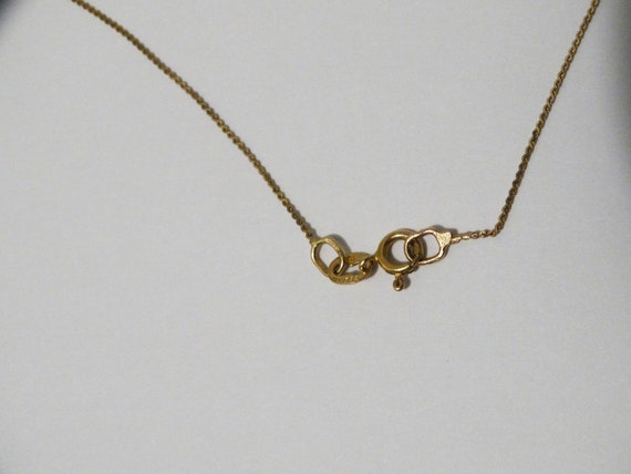 14k YG Chain W/ 9 Beads Necklace. - image 8