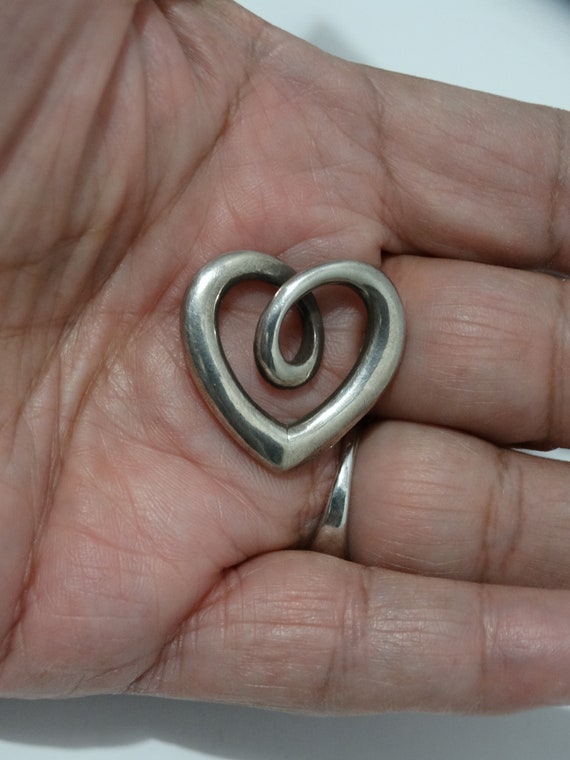 James Avery Solid Sterling Silver Heart Pendant. - image 6