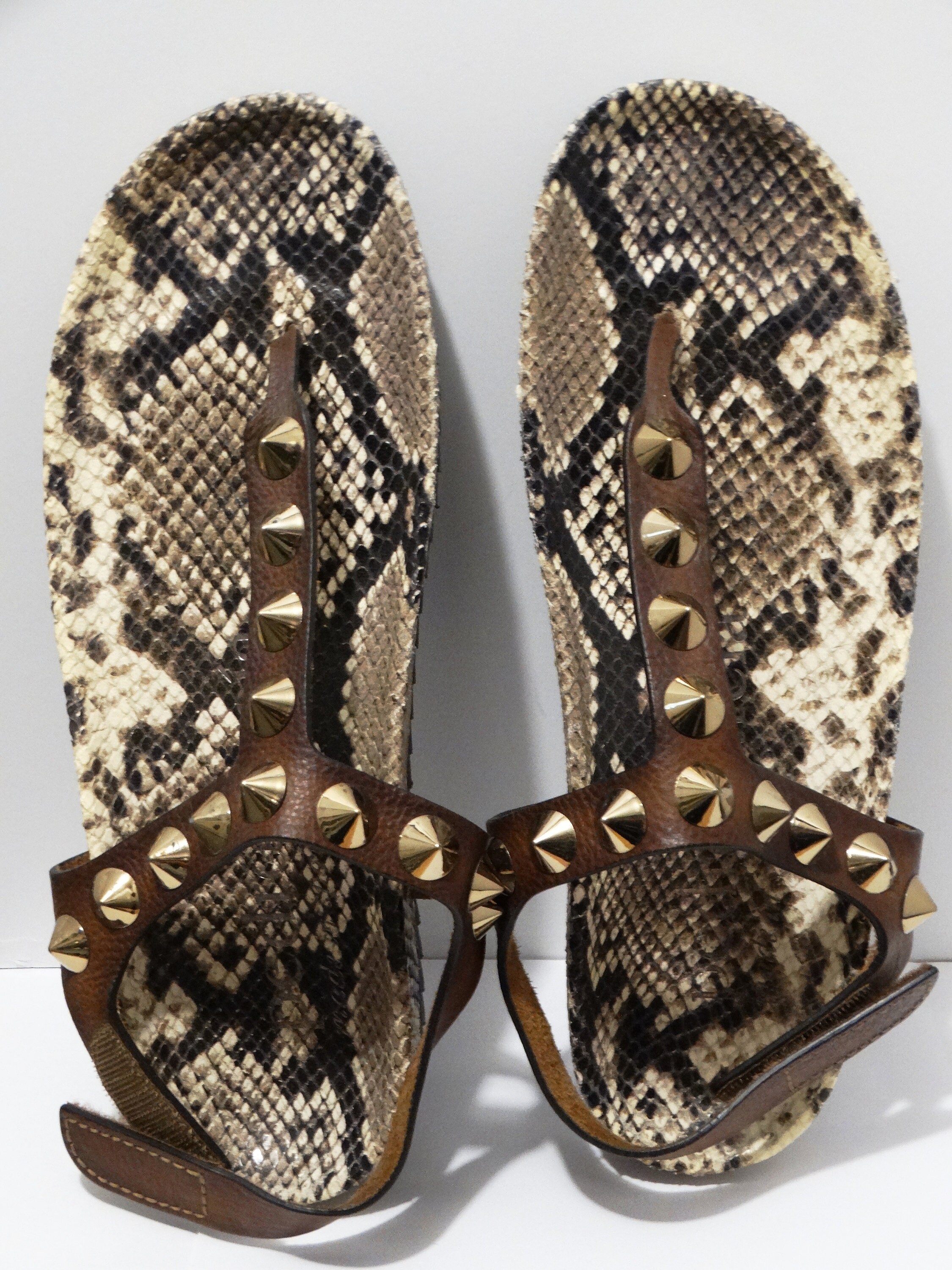 Sparta snakeskin online sandals