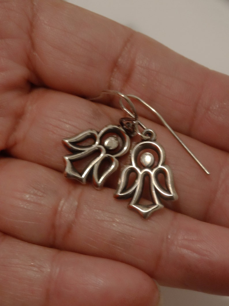 James Avery Sterling Silver Angel Dangling Earrings. Etsy