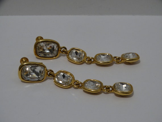 Napier RARE Gorgeous Gold Tone Faceted Large Cabo… - image 4