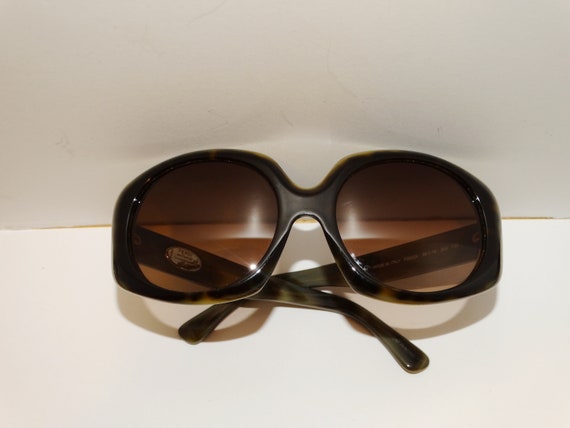 Vintage beautiful FENDI sunglasses ? brown FF side logo made in Italy Fendi Vintage Sunglasses 90s Squared Narrow Brown SL 7736 - Etsy main image 3