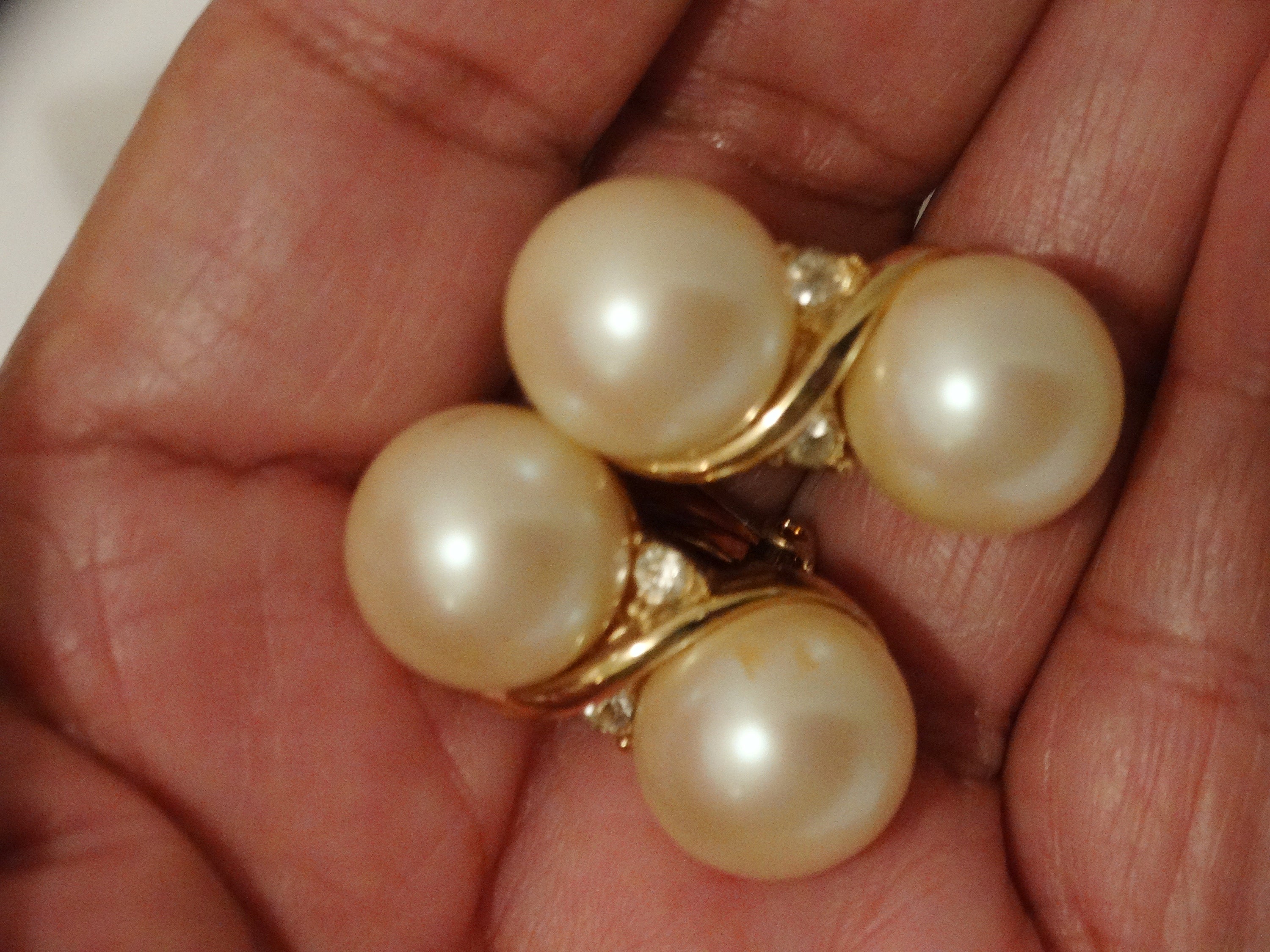Givenchy Paris New York Faux Pearl Earrings. - Etsy