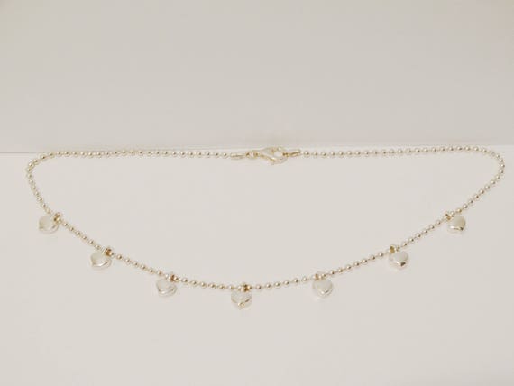 Sterling Silver Designer Signed Chocker Heart Sta… - image 4