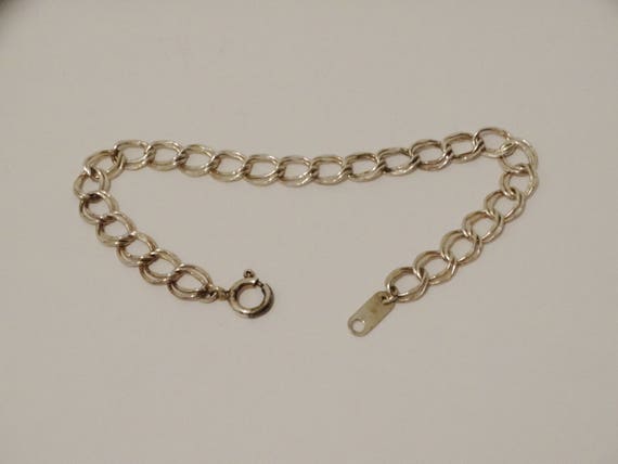 Sterling Silver  7" Inch Charm Bracelet. - image 3