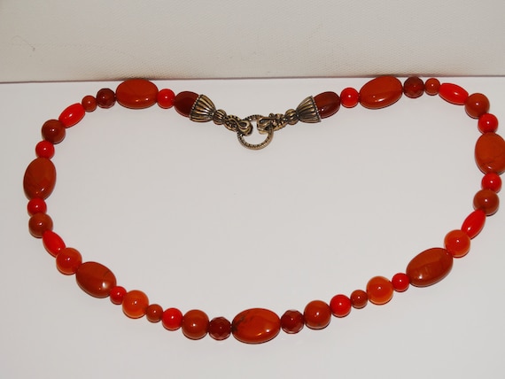 Navajo coral best sale necklace