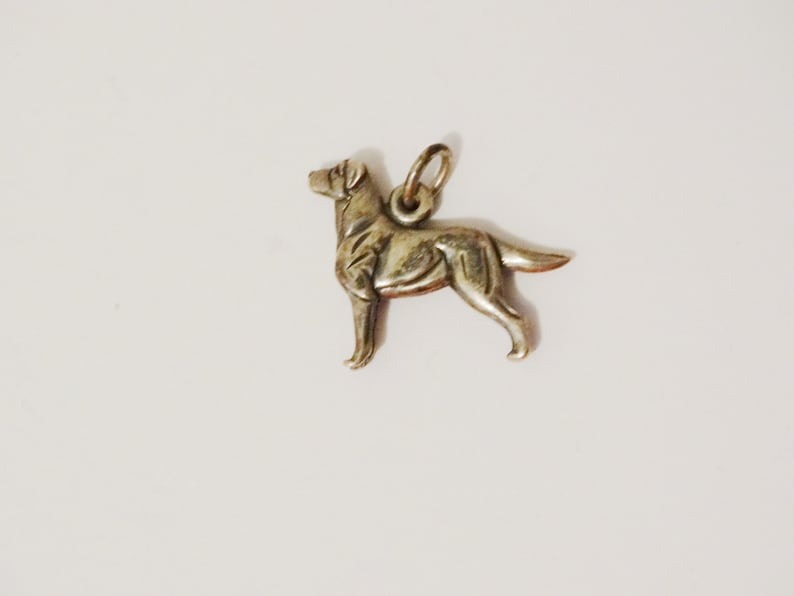James Avery Sterling Silver Retired Labrador Retriever Dog CharmPendant.