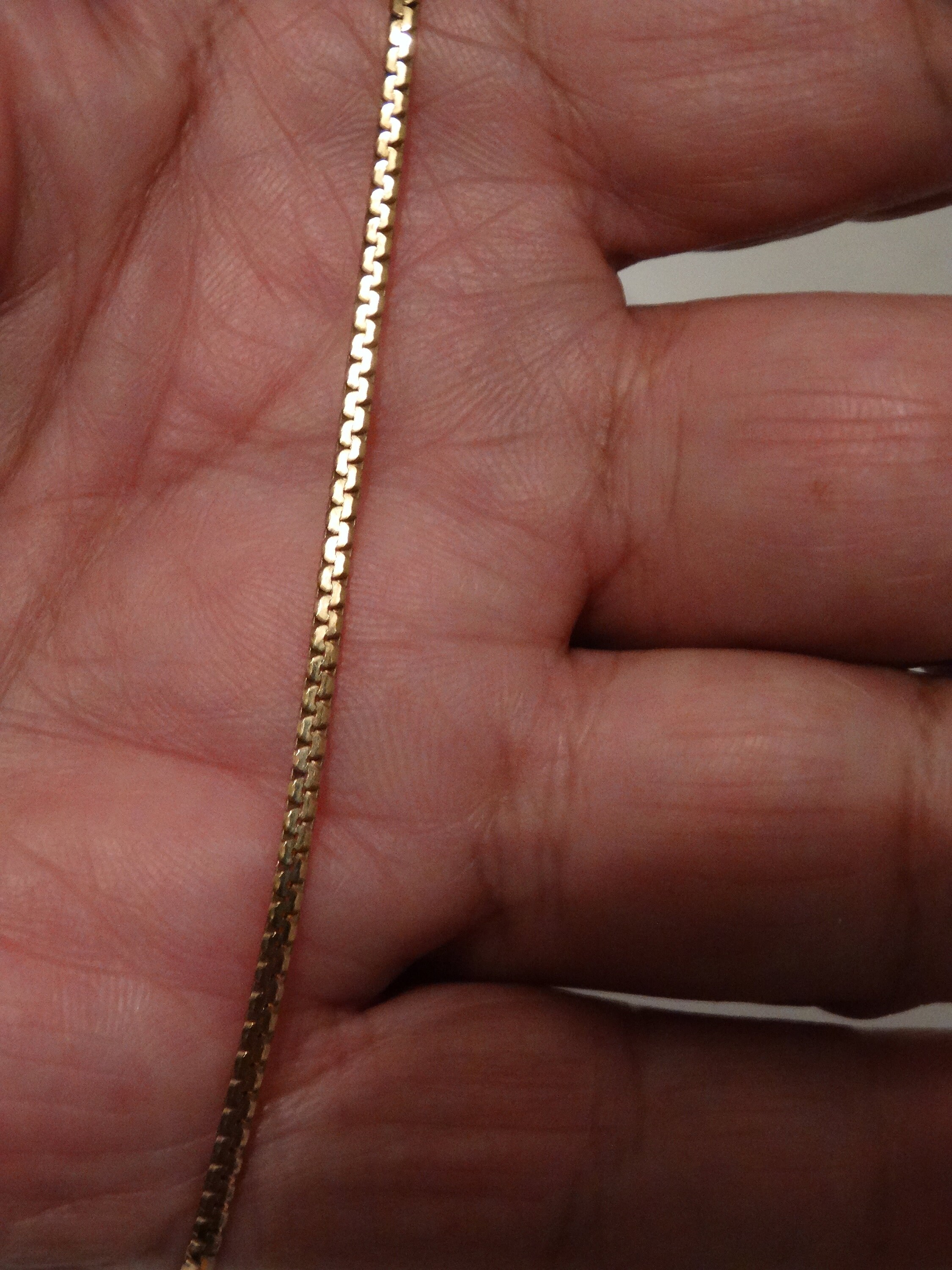 14Kイエローゴールドのイタリア製チェーンブレスレット。 - Etsy 日本