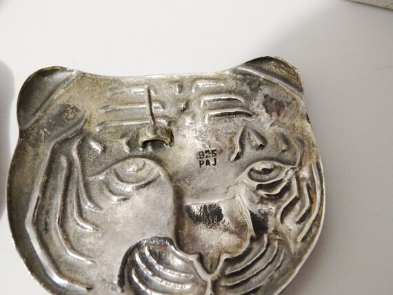 Sterling Silver Leopard Earrings. - image 5