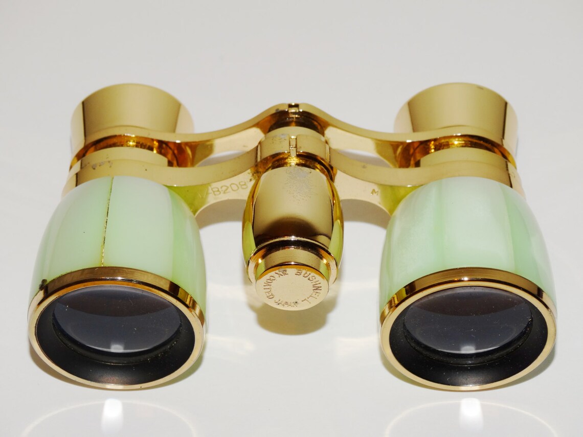 Vintage Opera Binoculars Gold tone Mother of Pearl By Etsy