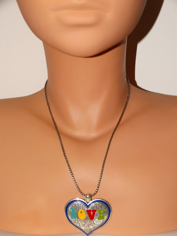 Buy Brighton Inspired Silver Mermaid Charm Crystal Heart PENDANT NECKLACE  Online in India - Etsy