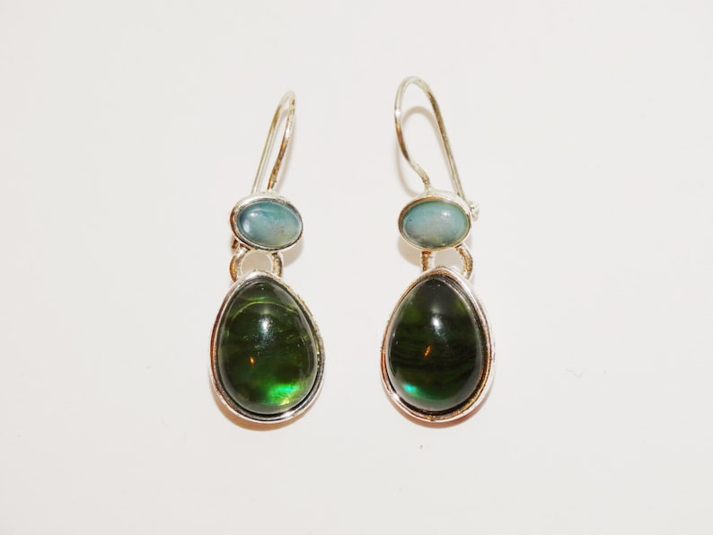 BlueGreen custom 1 Inch Earrings