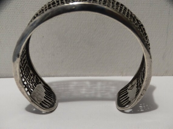 Silpada Sterling Silver Weave Design Cuff Bracele… - image 6