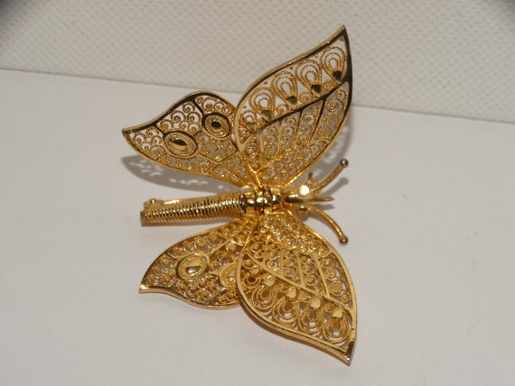 NW Germany Made Solid Sterling Silver Filigree Ve… - image 10