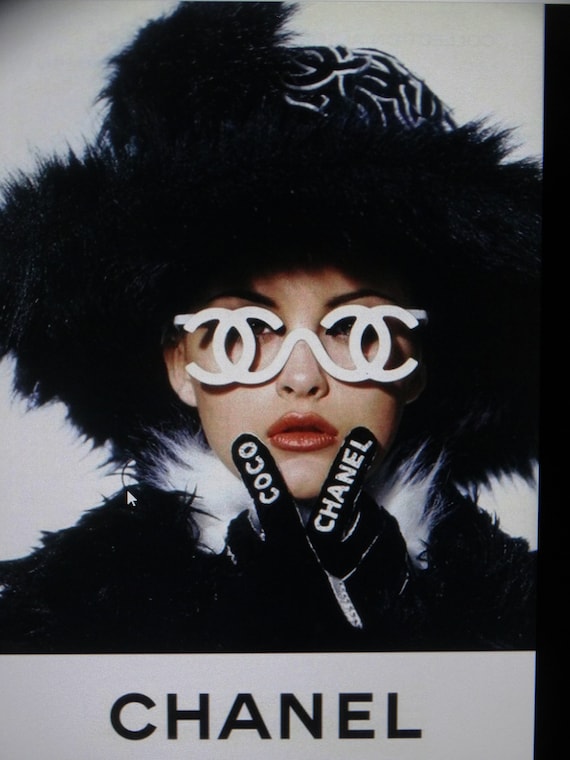 Authentic CHANEL White Runway SAMPLE Sunglasses 1… - image 5