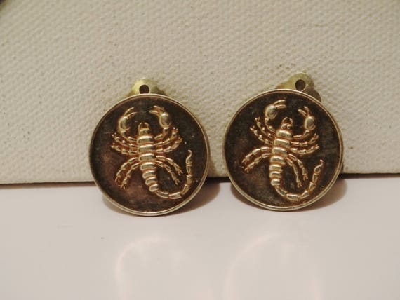 Sterling Silver Scorpio Horoscope Earrings