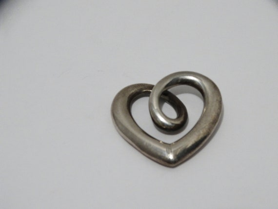 James Avery Solid Sterling Silver Heart Pendant. - image 8
