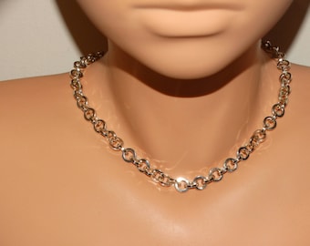 Solid Sterling Silver Italy Made 16" Inch Handmade Necklace.