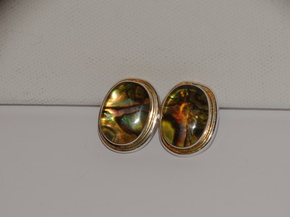 Sterling Silver 14 Grams Oval Earrings. - image 4