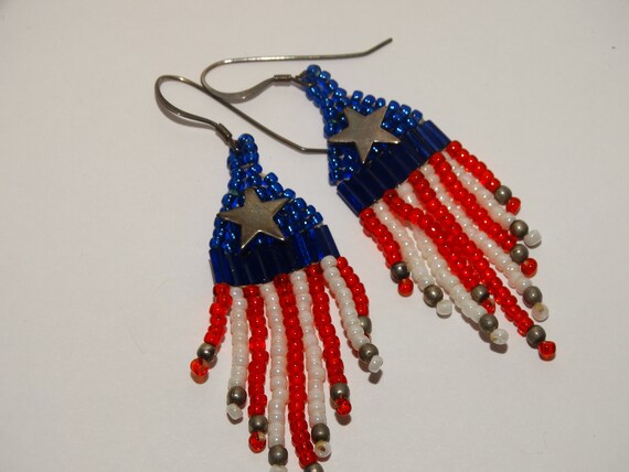 Sterling Silver Star beaded Earrings. - image 7