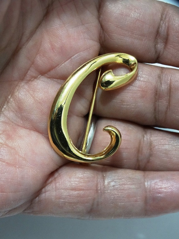 Anne Klein Gold Tone Brooch. Etsy Norway