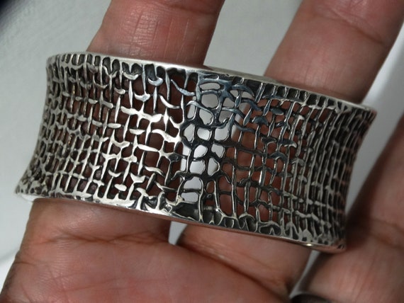 Silpada Sterling Silver Weave Design Cuff Bracele… - image 10