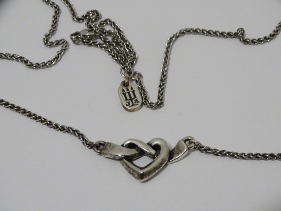 James Avery Sterling Silver Heart necklace. - image 9