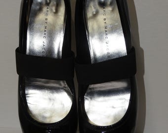 MARC BY MARC JACOBS ブラックハイヒール　サイズ37 Marc Jacobs Women's Size 37 Black Leather Italian Shoes. - Etsy Canada