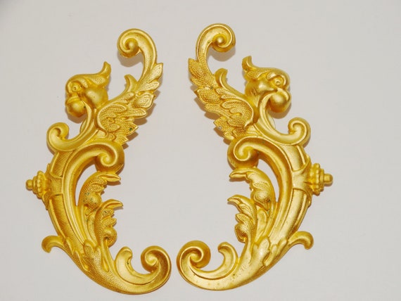MISIA Designs USA  3" Inch Gold Tone Earrings View 5