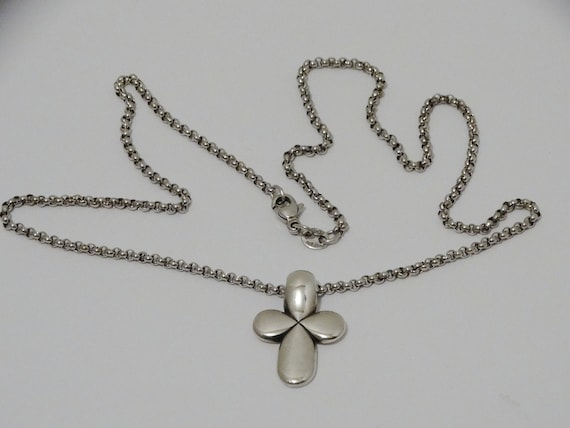 James Avery Solid Sterling Cross Chain Necklace. - image 7