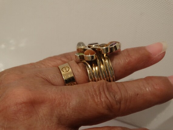 Sterling Silver Size 7 Ring Featuring Genuine Cit… - image 10