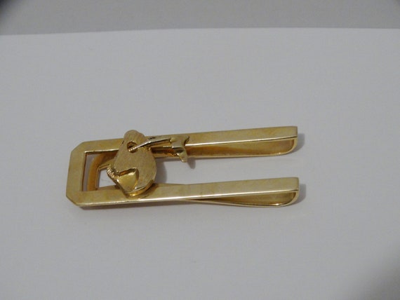 14k Solid Gold Tie Holder. - image 5