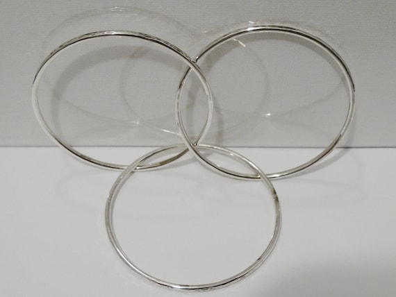 James Avery Sterling Interlock Triple Bangle Brac… - image 8