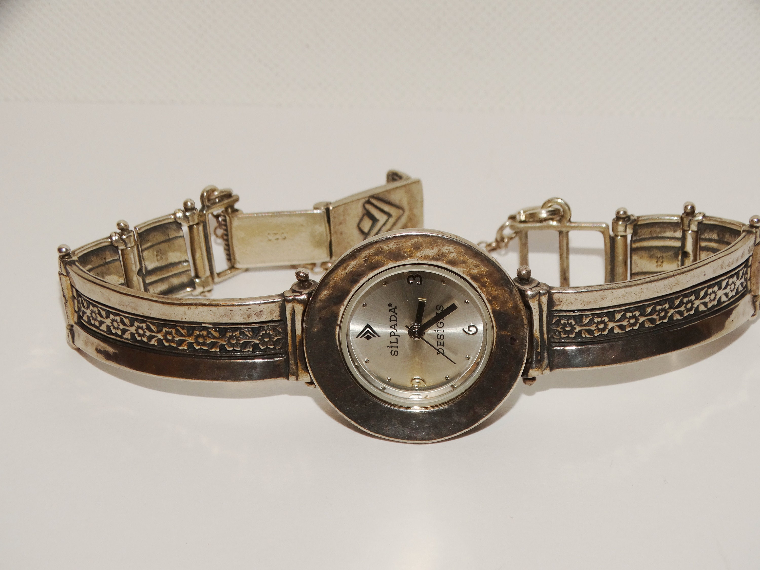 Vintage Silpada wrap around Silver Tone Watch Silpada Watch - Etsy main image 2