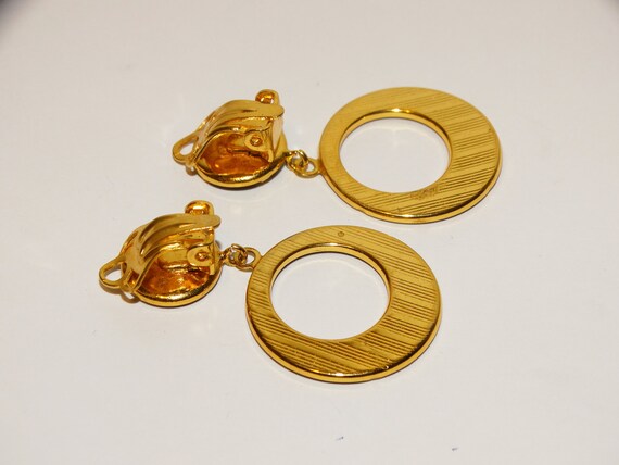 Damascene Design Handmade Hoop Earrings. View 6