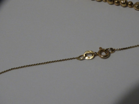 14k YG Chain W/ 29 Beads Necklace. - image 7