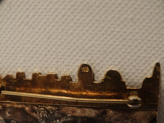 Sterling Silver RARE Large Storyteller Brooch. - image 7