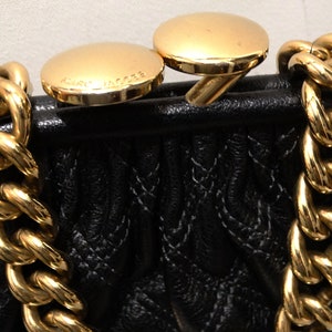 Marc Jacobs Small Black Quilted Leather Chain Crossbody Bag in